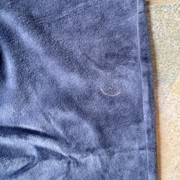 Y2K Bitten by Sarah Jessica Parker Velour Joggers Sz S Navy‎ Low Rise SATC Rare - Picture 2 of 4